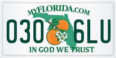 FL license plate 0306LU