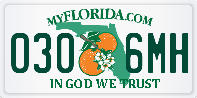 FL license plate 0306MH