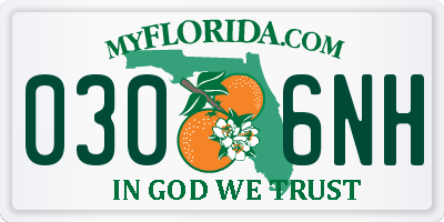 FL license plate 0306NH