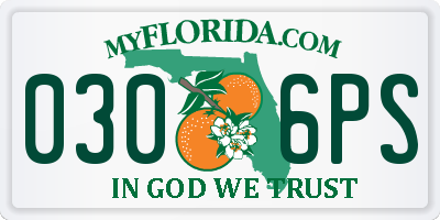 FL license plate 0306PS