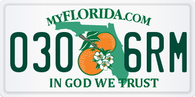 FL license plate 0306RM