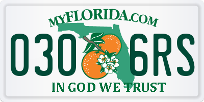 FL license plate 0306RS