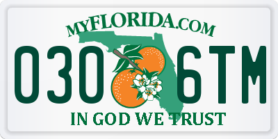 FL license plate 0306TM