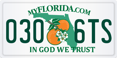 FL license plate 0306TS