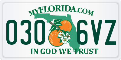 FL license plate 0306VZ