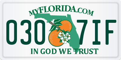 FL license plate 0307IF