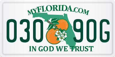 FL license plate 0309OG