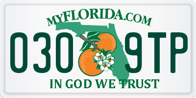 FL license plate 0309TP