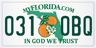 FL license plate 0310BQ