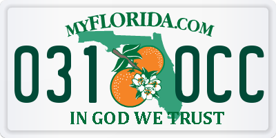 FL license plate 0310CC