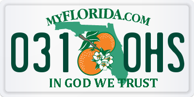 FL license plate 0310HS