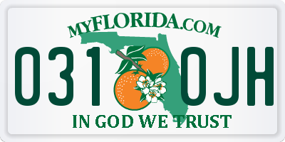 FL license plate 0310JH