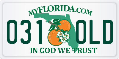 FL license plate 0310LD
