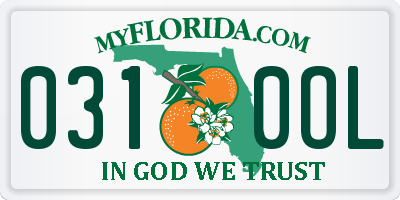FL license plate 0310OL