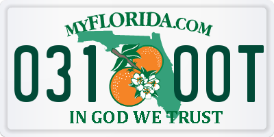 FL license plate 0310OT