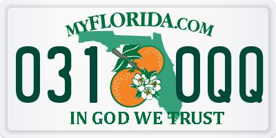 FL license plate 0310QQ