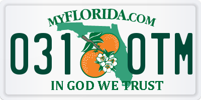 FL license plate 0310TM