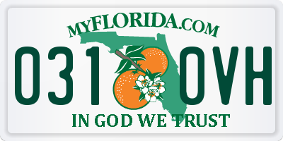 FL license plate 0310VH