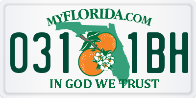 FL license plate 0311BH