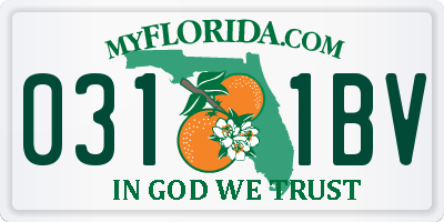 FL license plate 0311BV