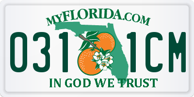 FL license plate 0311CM