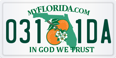 FL license plate 0311DA