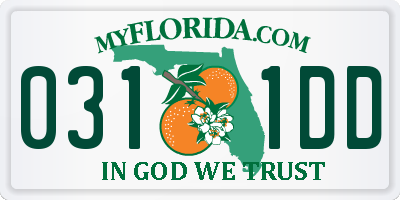 FL license plate 0311DD