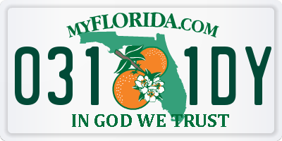 FL license plate 0311DY