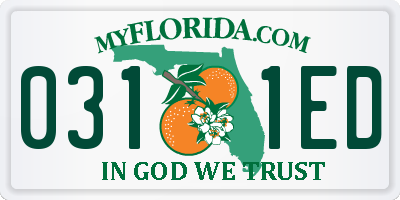 FL license plate 0311ED