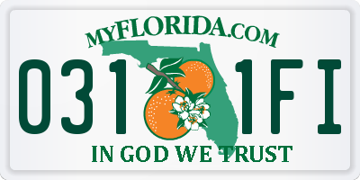 FL license plate 0311FI