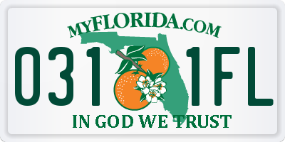 FL license plate 0311FL