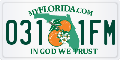 FL license plate 0311FM