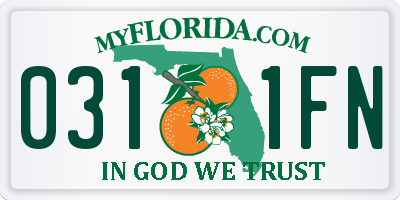 FL license plate 0311FN