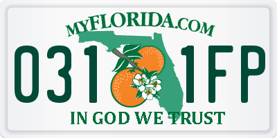 FL license plate 0311FP