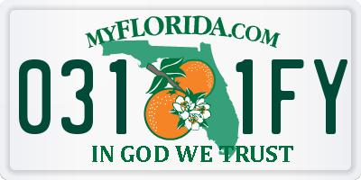 FL license plate 0311FY