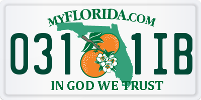 FL license plate 0311IB