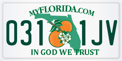 FL license plate 0311JV