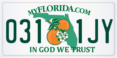 FL license plate 0311JY
