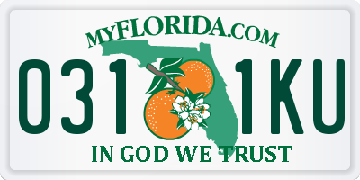FL license plate 0311KU