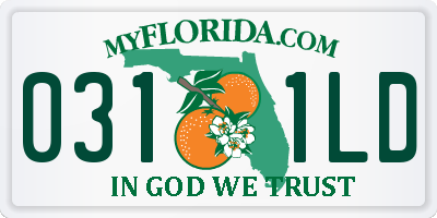 FL license plate 0311LD