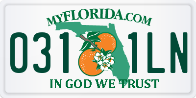 FL license plate 0311LN