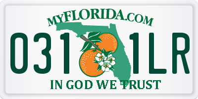 FL license plate 0311LR