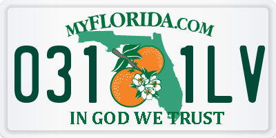 FL license plate 0311LV