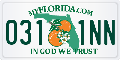 FL license plate 0311NN