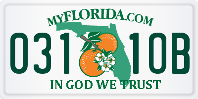FL license plate 0311OB