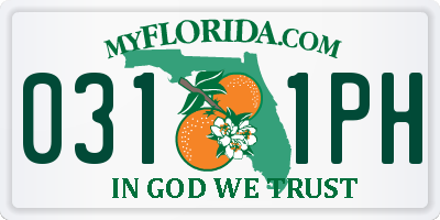 FL license plate 0311PH