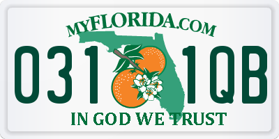 FL license plate 0311QB