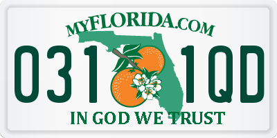 FL license plate 0311QD
