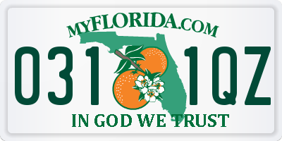 FL license plate 0311QZ