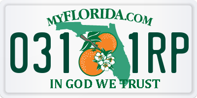 FL license plate 0311RP